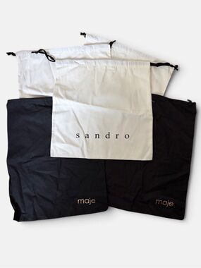 Sandro and Maje dust bags five in total